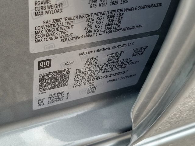 2025 Chevrolet Silverado 1500 LT