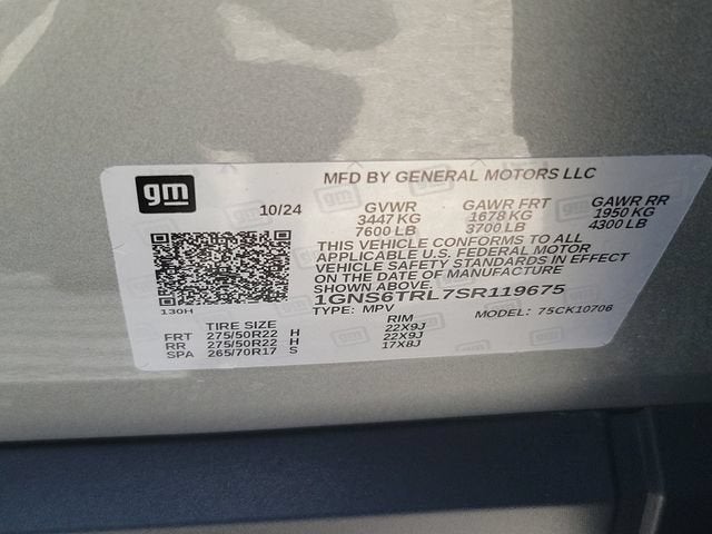 2025 Chevrolet Tahoe High Country
