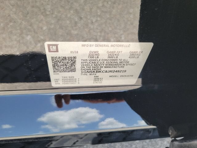 2018 Chevrolet Tahoe LT