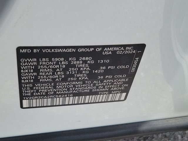 2024 Volkswagen Atlas 2.0T Peak Edition SEL