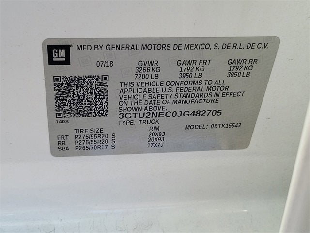 2018 GMC Sierra 1500 SLT