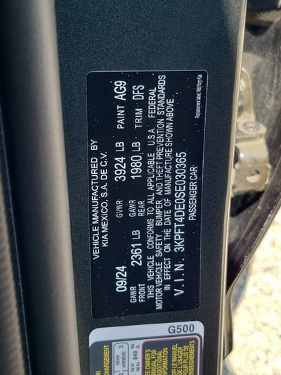 2025 Kia K4 LXS