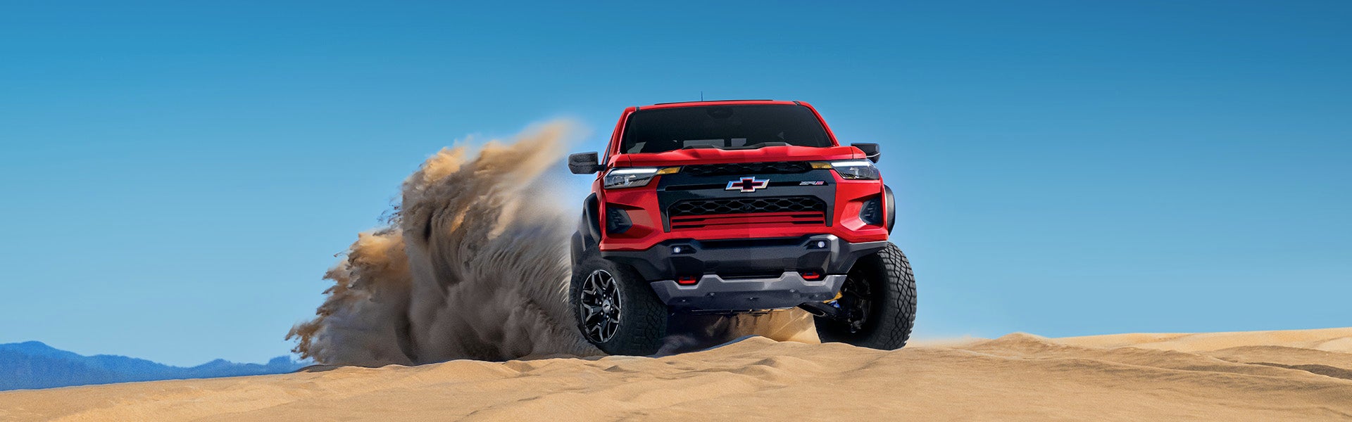 2024 Colorado driving off-road in the desert