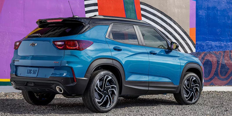 The Trailblazer Parked in the City with a Graffiti Mural Backdrop