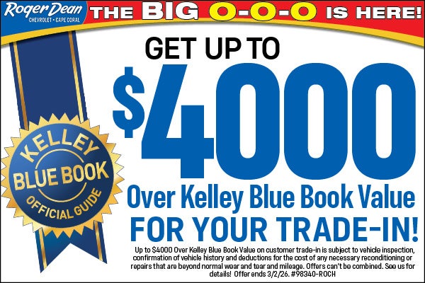 Get Up to $4000 for your trade-in