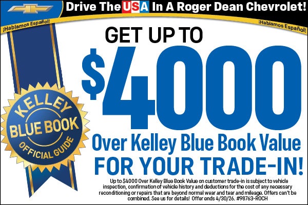 $4,000 Over KBB Value for Your Trade