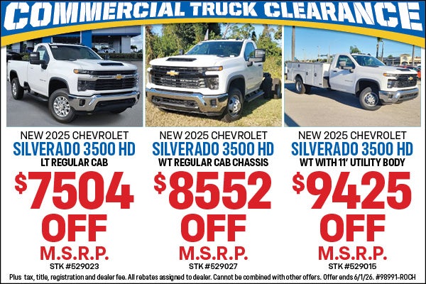 Commercial truck clearance