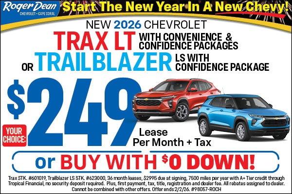 New 2026 Trax and Trailblazer