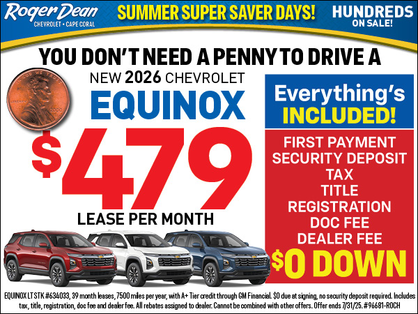 Equinox $479 lease per month