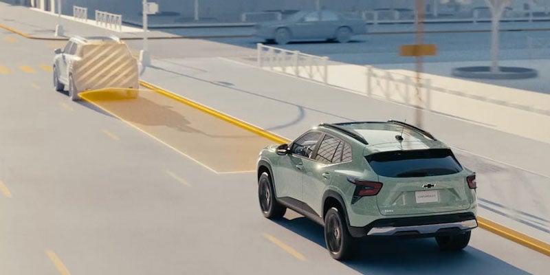 Chevy Trax Forward Collision Alert and Automatic Emergency Braking Infographic
